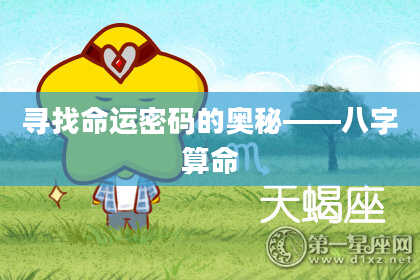 寻找命运密码的奥秘——八字算命