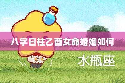 八字日柱乙酉女命婚姻如何