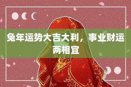 兔年运势大吉大利，事业财运两相宜