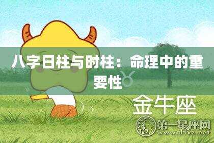 八字日柱与时柱：命理中的重要性