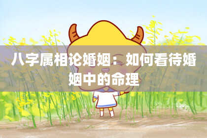 八字属相论婚姻：如何看待婚姻中的命理