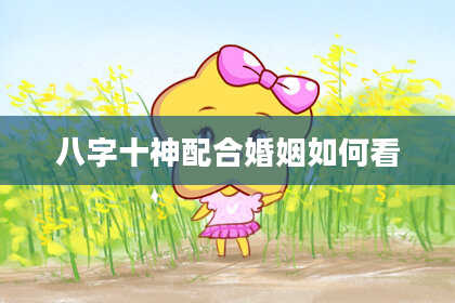 八字十神配合婚姻如何看