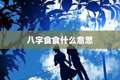 八字食食什么意思