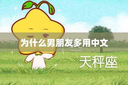 为什么男朋友多用中文