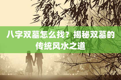 八字双墓怎么找？揭秘双墓的传统风水之道