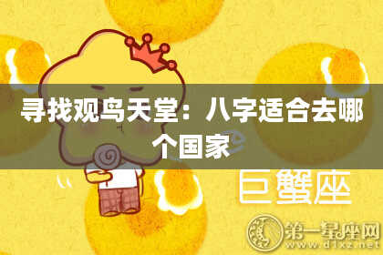 寻找观鸟天堂：八字适合去哪个国家