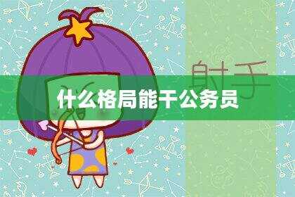 什么格局能干公务员