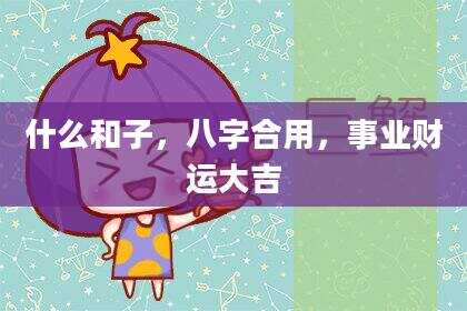 什么和子，八字合用，事业财运大吉