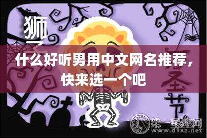什么好听男用中文网名推荐，快来选一个吧