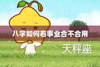 八字如何看事业合不合用