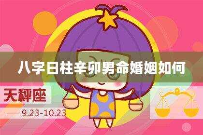 八字日柱辛卯男命婚姻如何
