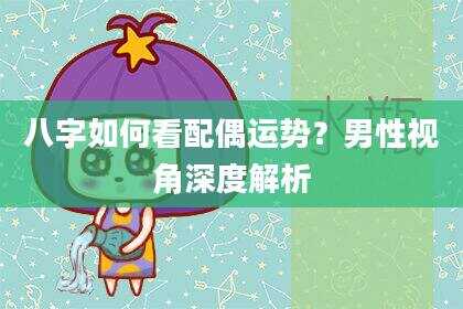 八字如何看配偶运势？男性视角深度解析
