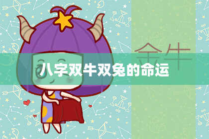 八字双牛双兔的命运