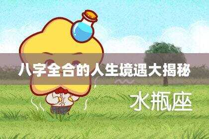 八字全合的人生境遇大揭秘