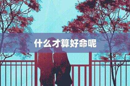 什么才算好命呢
