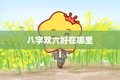 八字双六好在哪里
