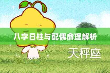 八字日柱与配偶命理解析