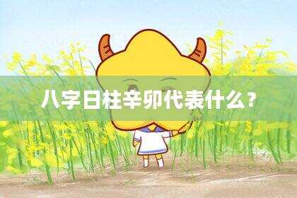八字日柱辛卯代表什么？