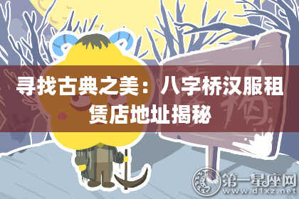 寻找古典之美：八字桥汉服租赁店地址揭秘