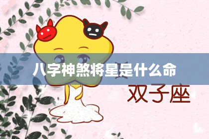 八字神煞将星是什么命