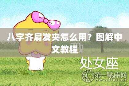 八字齐肩发夹怎么用？图解中文教程