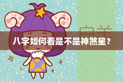 八字如何看是不是神煞星？