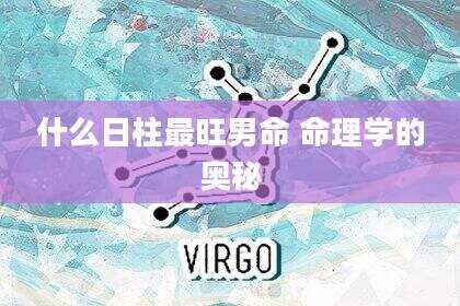 什么日柱最旺男命 命理学的奥秘