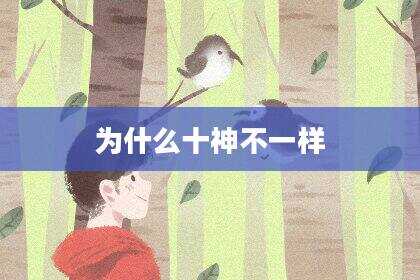 为什么十神不一样