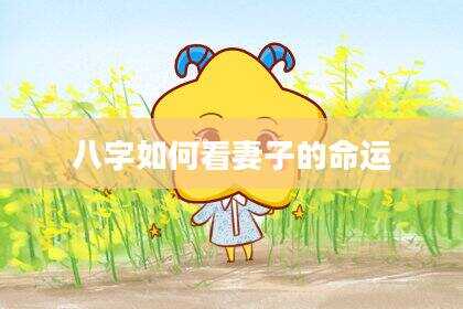 八字如何看妻子的命运