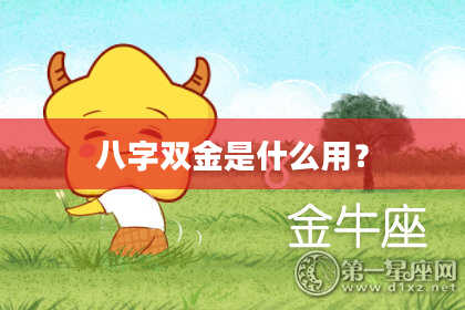 八字双金是什么用？