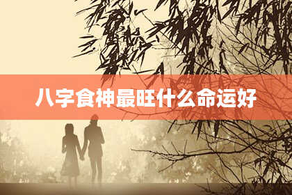 八字食神最旺什么命运好