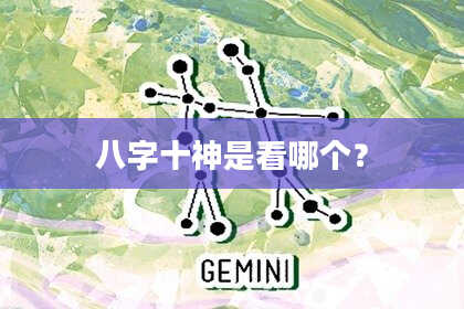 八字十神是看哪个？