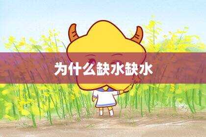 为什么缺水缺水