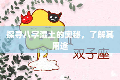 探寻八字湿土的奥秘，了解其用途