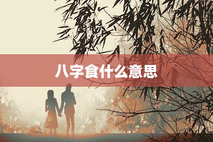八字食什么意思