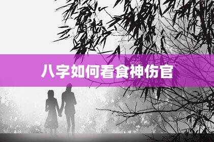 八字如何看食神伤官