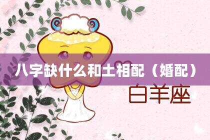 八字缺什么和土相配（婚配）