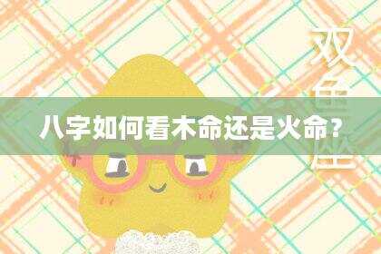 八字如何看木命还是火命？